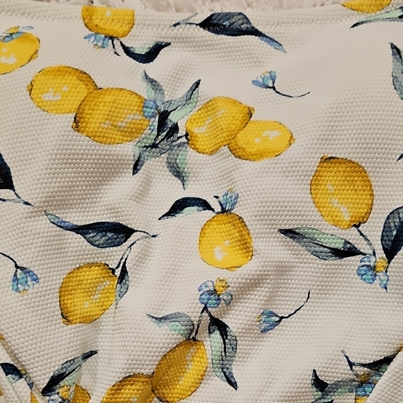 Jessica Simpson Lemon Print One Piece Swimsuit - Picture 8 of 16
